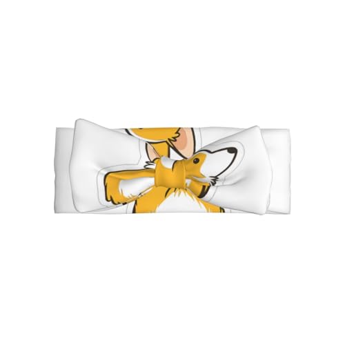 JaoXer Niedliches Corgi Butt Baby Bow Stirnband - Weiche Schleife Haarschmuck für Baby, Neugeborene, Säuglinge, Kleinkinder und Kinder von JaoXer