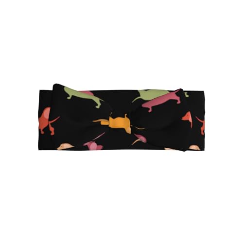 JaoXer Niedliches Dackel-Hunde-Baby-Schleifen-Stirnband – weiche Schleife, Haarschmuck für Babys, Neugeborene, Säuglinge, Kleinkinder und Kinder JaoXer Niedliches Dackel-Hunde-Baby-Schleifen-Stirnband – weiche Schleife, Haarschmuck für Babys, Neugeborene, Säuglinge, Kleinkinder und Kinder von JaoXer