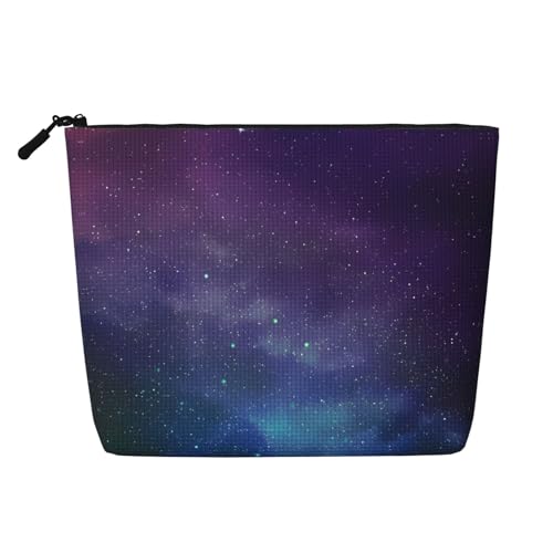 JaoXer Universum mit Sternen und Galaxie Interstellar Fake Hanf Make-up-Tasche, Kulturbeutel Organizer - Eine Packung für mehrere tägliche Anwendungen, Geschäftsreise-Begleiter, Schwarz, Einheitsgröße von JaoXer