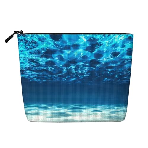 JaoXer Unterwasser-Make-up-Tasche, Ozeanblick, künstlicher Hanf, Kulturbeutel, Organizer – eine Packung für mehrere tägliche Anwendungen, Geschäftsreise-Begleiter, Schwarz, Einheitsgröße von JaoXer