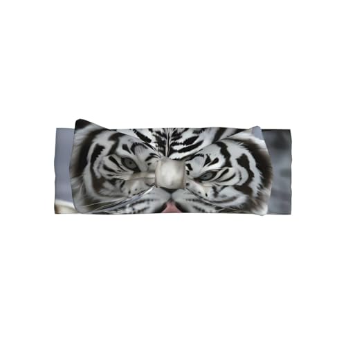 JaoXer Weißer Tiger Baby Schleife Stirnband - Weiche Schleife Haarschmuck für Baby, Neugeborene, Säuglinge, Kleinkinder und Kinder JaoXer Weißer Tiger Baby Schleife Stirnband - Weiche Schleife Haarschmuck für Baby, Neugeborene, Säuglinge, Kleinkinder und Kinder von JaoXer