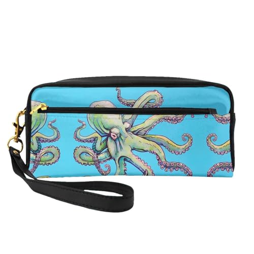 JaoXer Wiederverwendbare Kosmetik-Make-up-Tasche – Reise-Kulturbeutel, komplettes Design, Oktopus-Design, Druck-Ledertasche für Damen, schwarz, Einheitsgröße JaoXer Wiederverwendbare Kosmetik-Make-up-Tasche – Reise-Kulturbeutel, komplettes Design, Oktopus-Design, Druck-Ledertasche für Damen, schwarz, Einheitsgröße von JaoXer