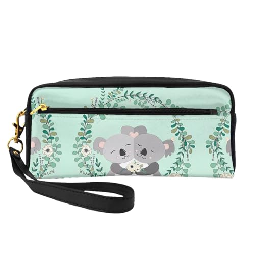 JaoXer Wiederverwendbare Kosmetik-Make-up-Tasche – Reise-Kulturbeutel, vollständiges Design, Koala-Druck, Ledertasche für Damen, schwarz, Einheitsgröße JaoXer Wiederverwendbare Kosmetik-Make-up-Tasche – Reise-Kulturbeutel, vollständiges Design, Koala-Druck, Ledertasche für Damen, schwarz, Einheitsgröße von JaoXer