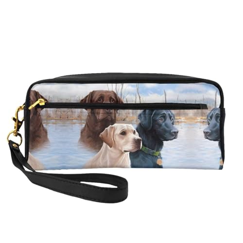 JaoXer Wiederverwendbare Kosmetik-Make-up-Tasche – Reise-Kulturbeutel, vollständiges Design, Labrador-Retriever-Druck, Ledertasche für Damen, schwarz, Einheitsgröße JaoXer Wiederverwendbare Kosmetik-Make-up-Tasche – Reise-Kulturbeutel, vollständiges Design, Labrador-Retriever-Druck, Ledertasche für Damen, schwarz, Einheitsgröße von JaoXer