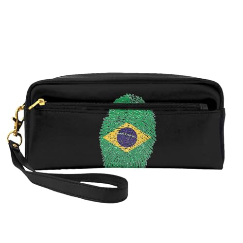 JaoXer Wiederverwendbare Kosmetik-Make-up-Tasche – Reise-Kulturbeutel, vollständiges Design, brasilianisches Design, Ledertasche für Damen, schwarz, Einheitsgröße JaoXer Wiederverwendbare Kosmetik-Make-up-Tasche – Reise-Kulturbeutel, vollständiges Design, brasilianisches Design, Ledertasche für Damen, schwarz, Einheitsgröße von JaoXer