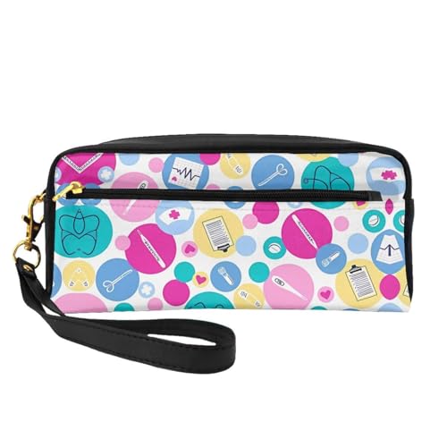 JaoXer Wiederverwendbare Kosmetik-Make-up-Tasche – Reise-Kulturbeutel, vollständiges Design, niedlicher Krankenschwester-Druck, Ledertasche für Damen, schwarz, Einheitsgröße JaoXer Wiederverwendbare Kosmetik-Make-up-Tasche – Reise-Kulturbeutel, vollständiges Design, niedlicher Krankenschwester-Druck, Ledertasche für Damen, schwarz, Einheitsgröße von JaoXer