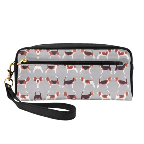 JaoXer Wiederverwendbare Kosmetiktasche – Reise-Kulturbeutel, vollständiges Design, Beagle-Muster, bedruckt, Ledertasche für Damen, schwarz, Einheitsgröße JaoXer Wiederverwendbare Kosmetiktasche – Reise-Kulturbeutel, vollständiges Design, Beagle-Muster, bedruckt, Ledertasche für Damen, schwarz, Einheitsgröße von JaoXer