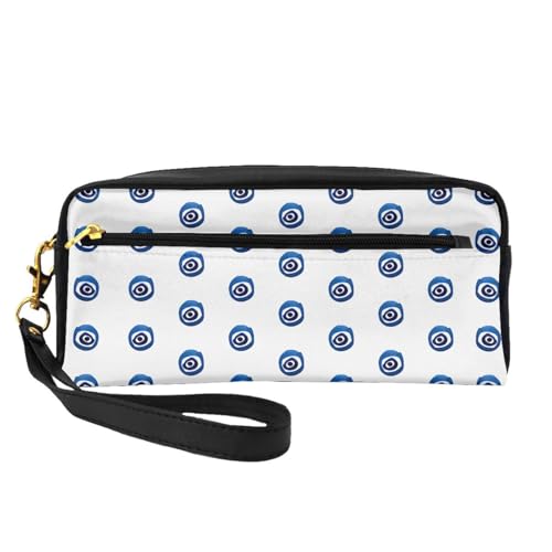 JaoXer Wiederverwendbare Kosmetiktasche – Reise-Kulturbeutel, vollständiges Design, böse Blicke, Ledertasche für Damen von JaoXer