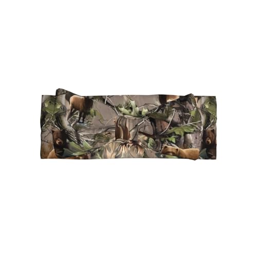 JaoXer Wildtierjagd Hirsch Bär Elch Baby Schleife Stirnband - Weiche Schleife Haarschmuck für Baby, Neugeborene, Säuglinge, Kleinkinder und Kinder von JaoXer