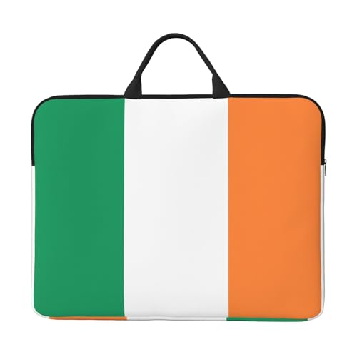 Kansas State Flag Print 14 Zoll Laptoptasche Sleeve Bag - Tragbarer Griff, Geschäftsreisen, Zubehörtasche für Notebook, Tablet, Irische Flagge, Einheitsgröße Kansas State Flag Print 14 Zoll Laptoptasche Sleeve Bag - Tragbarer Griff, Geschäftsreisen, Zubehörtasche für Notebook, Tablet, Irische Flagge, Einheitsgröße von JaoXer