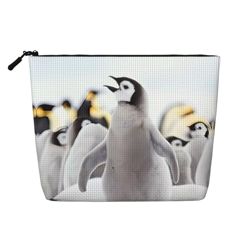 Kosmetiktasche mit niedlichem Pinguin-Tiermuster, künstlicher Hanf, Kulturbeutel, Organizer für mehrere tägliche Anwendungen, Geschäftsreisen, Schwarz, Einheitsgröße Kosmetiktasche mit niedlichem Pinguin-Tiermuster, künstlicher Hanf, Kulturbeutel, Organizer für mehrere tägliche Anwendungen, Geschäftsreisen, Schwarz, Einheitsgröße von JaoXer