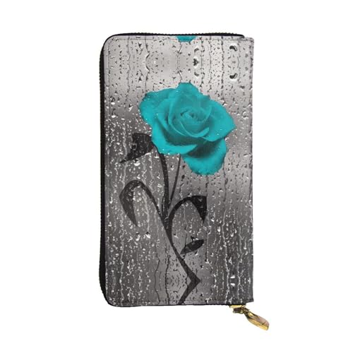 Lange Clutch-Geldbörse aus Leder mit Rosen-Motiv, für Damen, modisch, mit mehreren Kartenfächern, Münzfach Lange Clutch-Geldbörse aus Leder mit Rosen-Motiv, für Damen, modisch, mit mehreren Kartenfächern, Münzfach von JaoXer