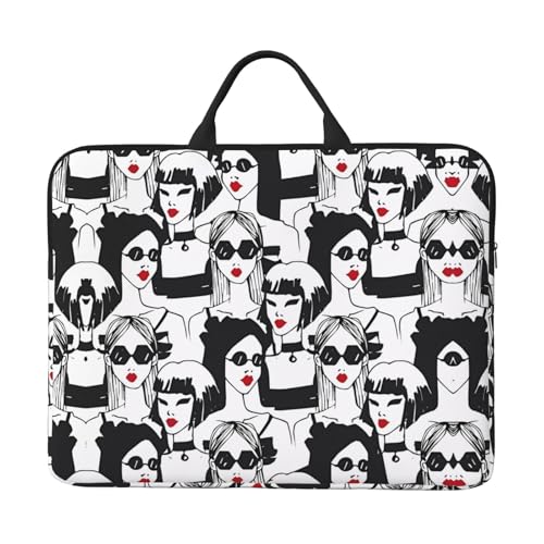 Laptoptasche für 14 Zoll (35,6 cm) – Damen-Sonnenbrille, Volldruck-Design, ideal für Geschäftsreisen und tägliches Pendeln von JaoXer