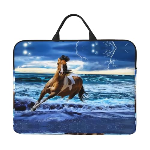 Laptoptasche mit 14 Zoll (35,6 cm) – Laufpferd, Volldruck-Design, ideal für Geschäftsreisen und tägliches Pendeln von JaoXer