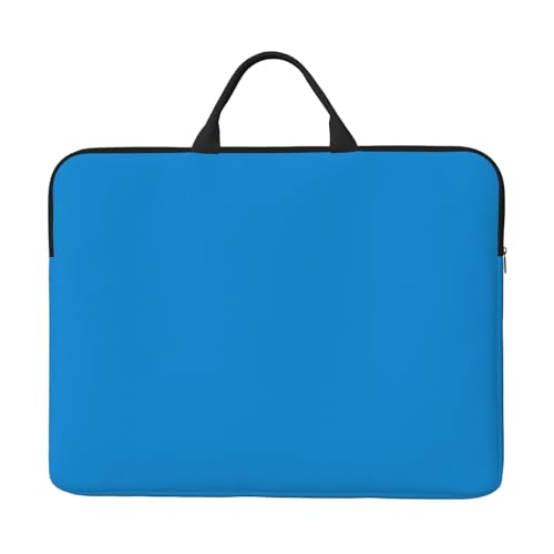 Laptoptasche mit 35,6 cm (14 Zoll), einfarbig, blauer Druck, tragbarer Griff, Geschäftsreisen, Zubehörtasche für Notebook, Tablet von JaoXer
