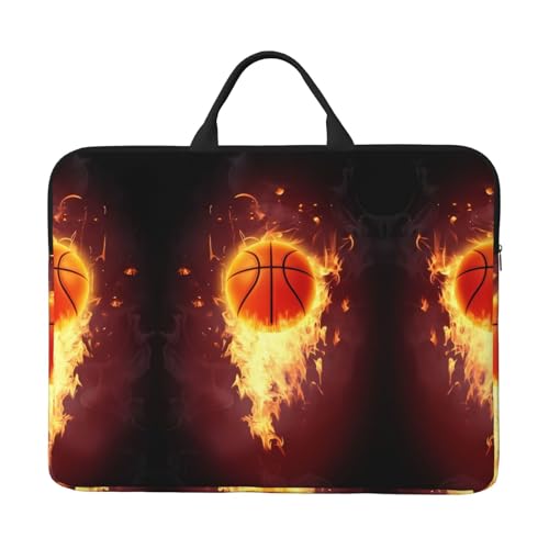 Laptoptasche mit 35,6 cm (14 Zoll) – Basketball-Volldruck-Design, ideal für Geschäftsreisen und tägliches Pendeln von JaoXer