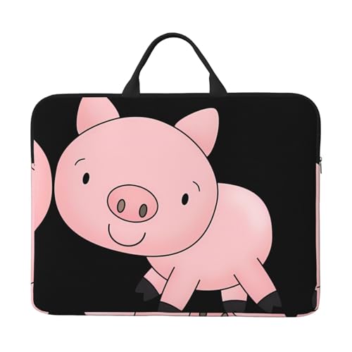 Laptoptasche mit 35,6 cm (14 Zoll) – Piggy Full Print Design, ideal für Geschäftsreisen und den täglichen Pendler von JaoXer