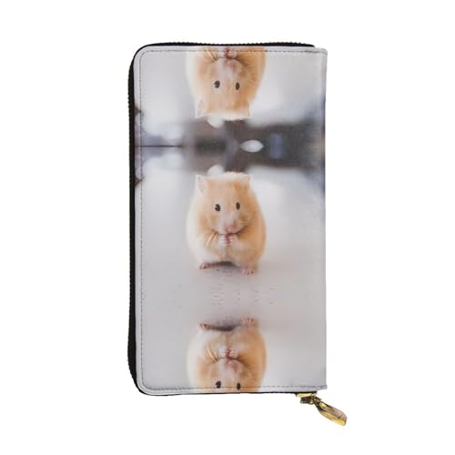 Maroon Hamster Print Leder Lange Clutch Geldbörse für Frauen - Mode mit mehreren Kartenfächern, Münzfach Maroon Hamster Print Leder Lange Clutch Geldbörse für Frauen - Mode mit mehreren Kartenfächern, Münzfach von JaoXer