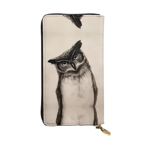 Niedliche Eule Print Leder Lange Clutch Geldbörse für Frauen - Mode mit mehreren Kartenfächern, Münzfach Niedliche Eule Print Leder Lange Clutch Geldbörse für Frauen - Mode mit mehreren Kartenfächern, Münzfach von JaoXer