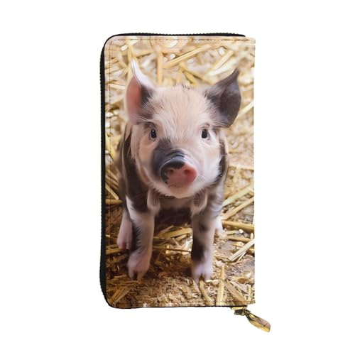 Niedliche Schweine-Druck Leder Lange Clutch Geldbörse für Frauen - Mode mit mehreren Kartenfächern, Münzfach Niedliche Schweine-Druck Leder Lange Clutch Geldbörse für Frauen - Mode mit mehreren Kartenfächern, Münzfach von JaoXer