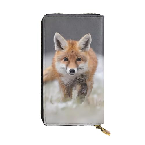 Niedlicher Fuchs-Druck Leder Lange Clutch Geldbörse für Frauen - Mode mit mehreren Kartenfächern, Münzfach Niedlicher Fuchs-Druck Leder Lange Clutch Geldbörse für Frauen - Mode mit mehreren Kartenfächern, Münzfach von JaoXer