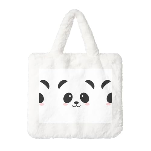 Panda Lovely Head Plüsch Handtasche - Damen für Herbst und Winter - Ideal für Schlüssel, Lippenstift und mehr - Perfektes Geschenk von JaoXer