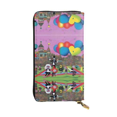 PetrifyingParade Print Leder Lange Clutch Geldbörse für Damen - Mode mit mehreren Kartenfächern, Münzfach, Schwarz, Einheitsgröße PetrifyingParade Print Leder Lange Clutch Geldbörse für Damen - Mode mit mehreren Kartenfächern, Münzfach, Schwarz, Einheitsgröße von JaoXer