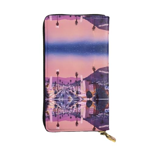 The Old Hollywood Print Leather Long Clutch Wallet for Women - Fashion with Multiple Card Slots, Coin Pocket The Old Hollywood Print Leather Long Clutch Wallet for Women - Fashion with Multiple Card Slots, Coin Pocket von JaoXer