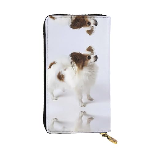 Weiße Papillon Print Leder Lange Clutch Geldbörse für Frauen - Mode mit mehreren Kartenfächern, Münzfach Weiße Papillon Print Leder Lange Clutch Geldbörse für Frauen - Mode mit mehreren Kartenfächern, Münzfach von JaoXer