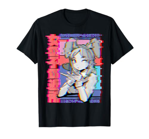 Vaporwave Aesthetic Japanisch Retro Anime Mädchen T-Shirt Vaporwave Aesthetic Japanisch Retro Anime Mädchen T-Shirt von Japan Aesthetic Eboy-Egirl-Streetwear-Grafik