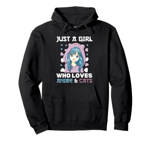 Anime Manga Girls Nur ein Mädchen das Anime und Katzen Liebt Pullover Hoodie Anime Manga Girls Nur ein Mädchen das Anime und Katzen Liebt Pullover Hoodie von Japan Manga Just A Girl Who Loves Anime and Cats