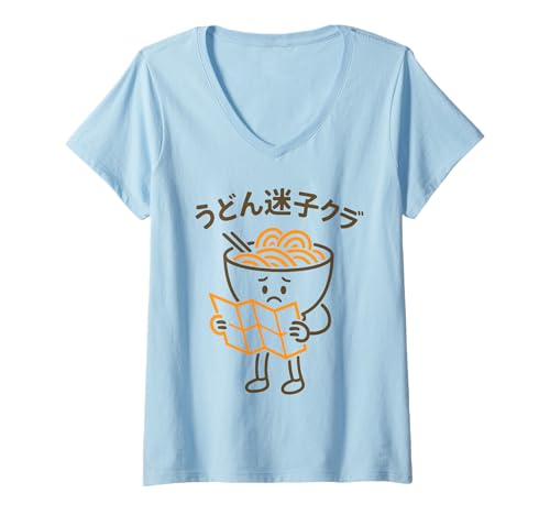 Damen Minimalistische Ramenschale, japanische Nudeln, lustig, Harajuku T-Shirt mit V-Ausschnitt Damen Minimalistische Ramenschale, japanische Nudeln, lustig, Harajuku T-Shirt mit V-Ausschnitt von Japanese Aesthetic Line Art Ramen Noodle Foodie