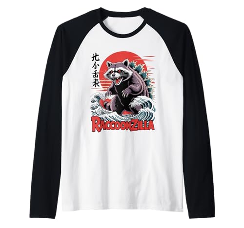 Waschbär Japanische Kunst Lustiger Waschbär für Männer Frauen Kinder Raglan Waschbär Japanische Kunst Lustiger Waschbär für Männer Frauen Kinder Raglan von Japanese Art Raccoonzilla Apparel
