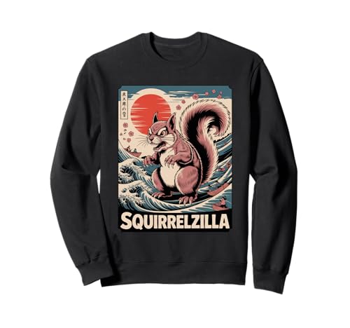 Eichhörnchen Japanische Kunst Lustiges Eichhörnchen für Männer Frauen Kinder Sweatshirt Eichhörnchen Japanische Kunst Lustiges Eichhörnchen für Männer Frauen Kinder Sweatshirt von Japanese Art Squirrelzilla Apparel