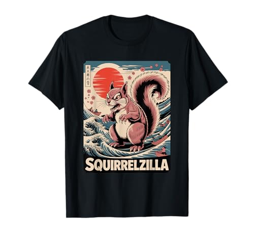 Eichhörnchen Japanische Kunst Lustiges Eichhörnchen für Männer Frauen Kinder T-Shirt Eichhörnchen Japanische Kunst Lustiges Eichhörnchen für Männer Frauen Kinder T-Shirt von Japanese Art Squirrelzilla Apparel