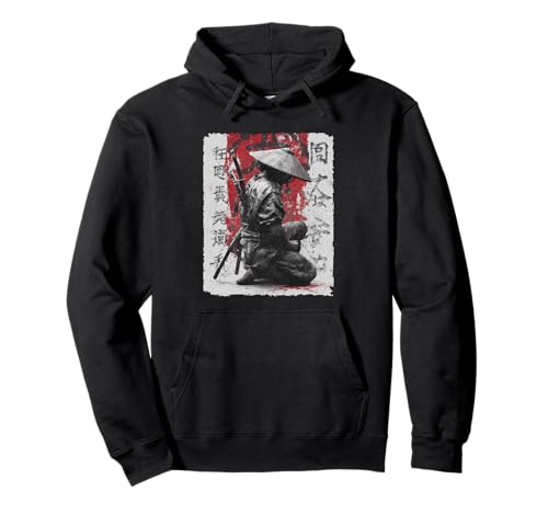 Samurai, Schwert & Krieger, Männer | Japanisches Katana, Manga Anime Pullover Hoodie von Japanese Art & Japan Themed Graphics & Gifts