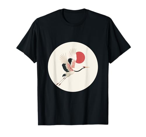 Schönes Kranich in japanischen Farben Kostüm für Jungen und Mädchen T-Shirt Schönes Kranich in japanischen Farben Kostüm für Jungen und Mädchen T-Shirt von Japanese Crane Outfit
