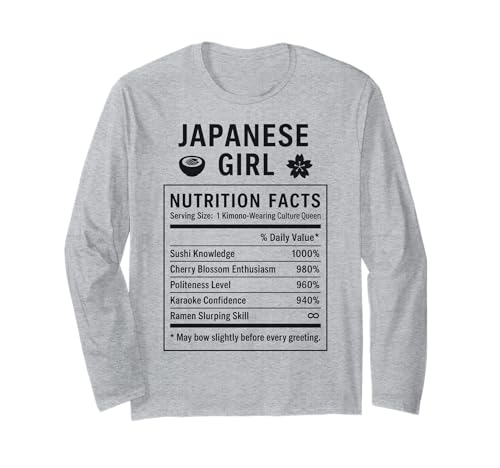 Japanisches Mädchen Japanische Wurzeln Langarmshirt Japanisches Mädchen Japanische Wurzeln Langarmshirt von Japanese Culture Gifts for Women Girls of Japan