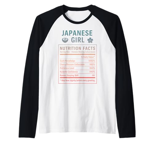 Japanisches Mädchen Japanische Wurzeln Raglan Japanisches Mädchen Japanische Wurzeln Raglan von Japanese Culture Gifts for Women Girls of Japan