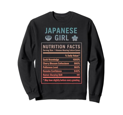 Japanisches Mädchen Japanische Wurzeln Sweatshirt Japanisches Mädchen Japanische Wurzeln Sweatshirt von Japanese Culture Gifts for Women Girls of Japan