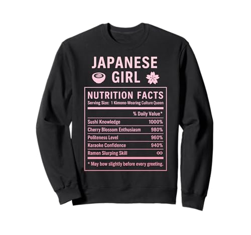 Japanisches Mädchen Japanische Wurzeln Sweatshirt Japanisches Mädchen Japanische Wurzeln Sweatshirt von Japanese Culture Gifts for Women Girls of Japan