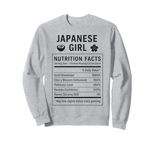 Japanisches Mädchen Japanische Wurzeln Sweatshirt Japanisches Mädchen Japanische Wurzeln Sweatshirt von Japanese Culture Gifts for Women Girls of Japan