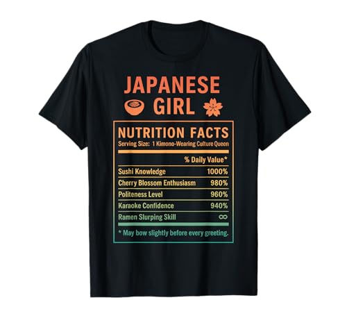 Japanisches Mädchen Japanische Wurzeln T-Shirt Japanisches Mädchen Japanische Wurzeln T-Shirt von Japanese Culture Gifts for Women Girls of Japan