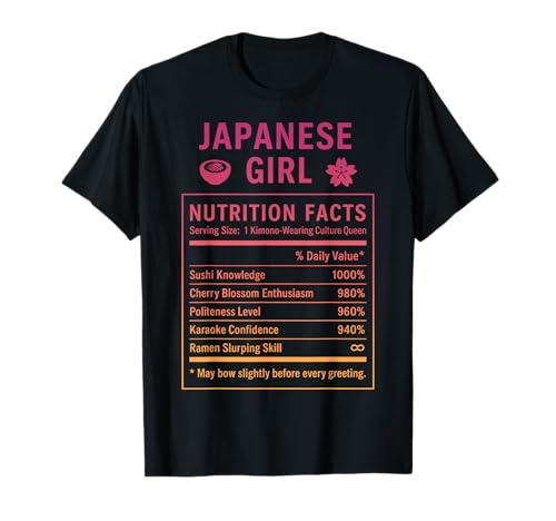 Japanisches Mädchen Japanische Wurzeln T-Shirt Japanisches Mädchen Japanische Wurzeln T-Shirt von Japanese Culture Gifts for Women Girls of Japan