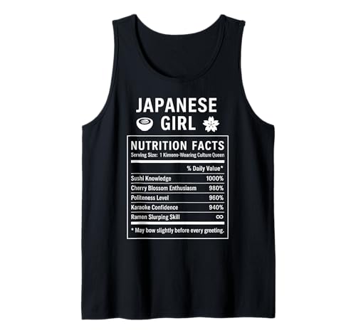 Japanisches Mädchen Japanische Wurzeln Tank Top Japanisches Mädchen Japanische Wurzeln Tank Top von Japanese Culture Gifts for Women Girls of Japan
