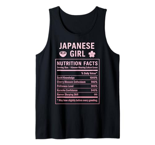 Japanisches Mädchen Japanische Wurzeln Tank Top Japanisches Mädchen Japanische Wurzeln Tank Top von Japanese Culture Gifts for Women Girls of Japan
