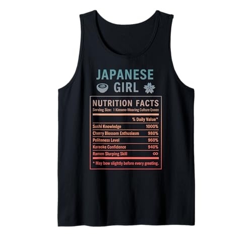 Japanisches Mädchen Japanische Wurzeln Tank Top Japanisches Mädchen Japanische Wurzeln Tank Top von Japanese Culture Gifts for Women Girls of Japan
