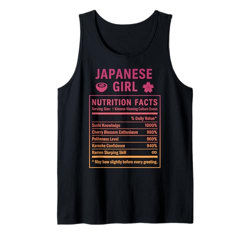 Japanisches Mädchen Japanische Wurzeln Tank Top Japanisches Mädchen Japanische Wurzeln Tank Top von Japanese Culture Gifts for Women Girls of Japan