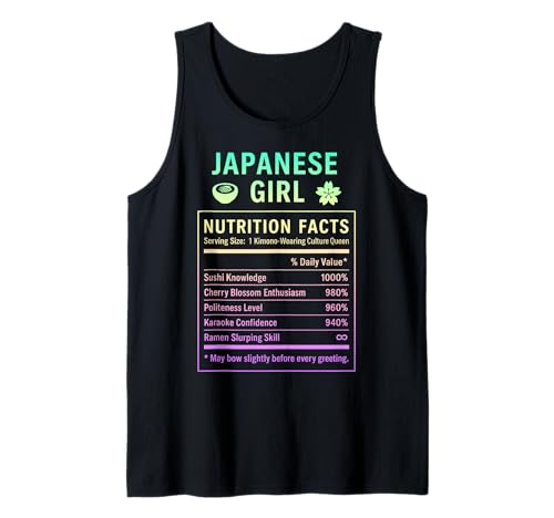 Japanisches Mädchen Japanische Wurzeln Tank Top Japanisches Mädchen Japanische Wurzeln Tank Top von Japanese Culture Gifts for Women Girls of Japan