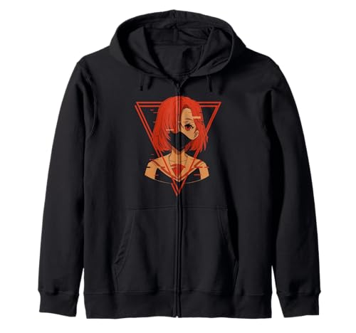 Japanisches Anime-Mädchen Indie Old Aesthetic Otaku Cyberpunk Kapuzenjacke Japanisches Anime-Mädchen Indie Old Aesthetic Otaku Cyberpunk Kapuzenjacke von Japanese Egirl Vaporwave Mythology Anime Manga